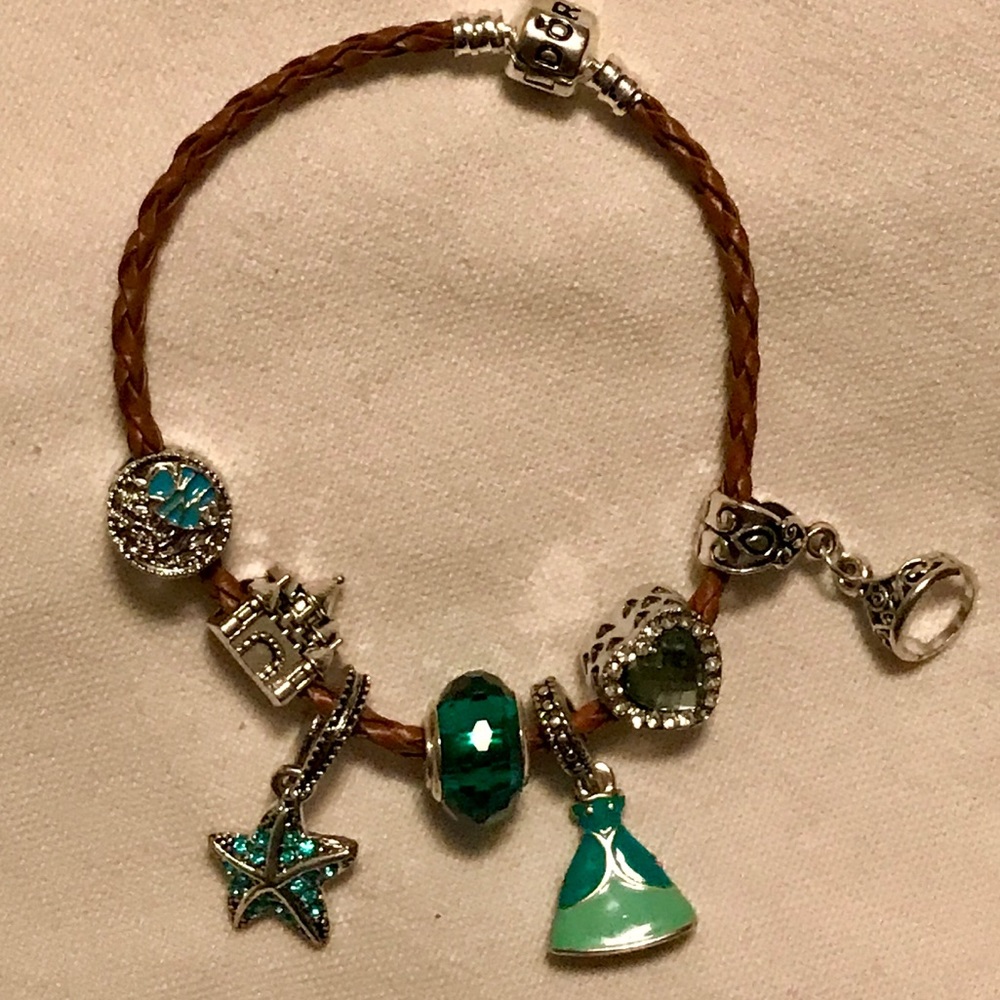 Disney Ariel dress European charm bracelet